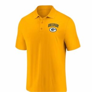 Green Bay Packers Men's Polo Shirt | Size: L | New with Tags | 100% Polyester